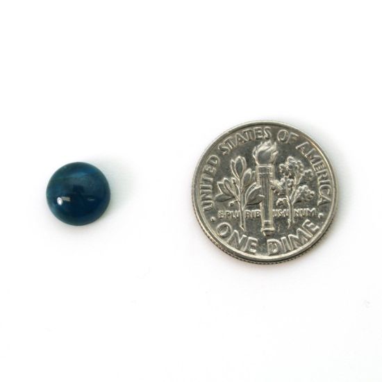 Wholesale Cabochon Blue Apatite Round, 8mm, Grade A+