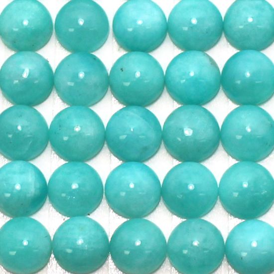 Wholesale Cabochon Amazonite Round, 8mm, Grade A