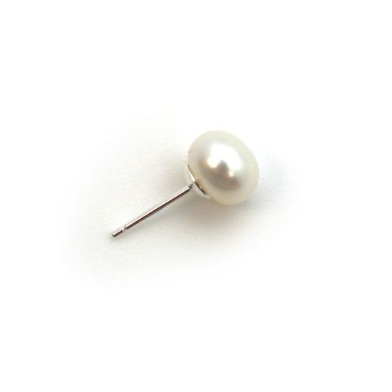 Wholesale Sterling Silver Earring Studs for Half Drilled Pearls and Beads - 5mm (5 pairs - 10 pcs) 