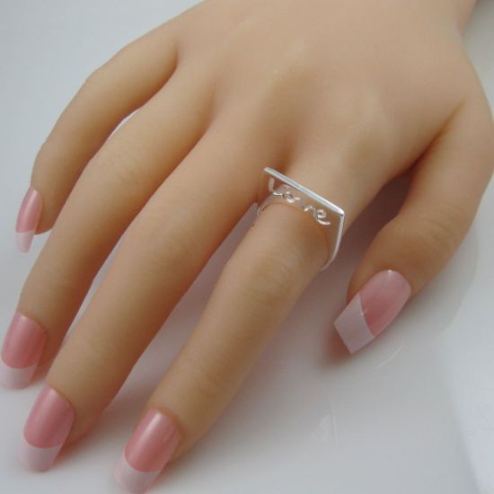 Wholesale 925 Sterling Silver Love in Script Ring (1 piece)