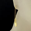 Wholesale Gold Over Sterling Silver Initial Charm Threader Earrings (Sold Per Pair)