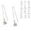 Wholesale Sterling Silver Zodiac Charm Threader Earrings (Sold Per Pair)