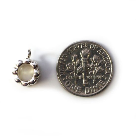 Wholesale 925 Sterling Silver Round Ribbon Bail (1 pc)