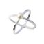 Wholesale 925 Sterling Silver Criss Cross Freshwater Pearl Ring (1 piece)