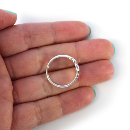 Wholesale Sterling Silver Starburst CZ Stone Pave Ring (1 piece)