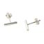 Wholesale Sterling Silver Simple Bar Earring Studs  (1 pair)
