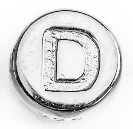 Wholesale Sterling Silver A-Z Initial Letter Round Tiny Charm - 6mm (1 piece)