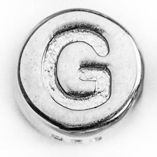 Wholesale Sterling Silver A-Z Initial Letter Round Tiny Charm - 6mm (1 piece)