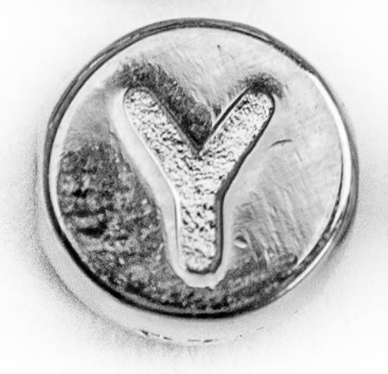 Wholesale Sterling Silver A-Z Initial Letter Round Tiny Charm - 6mm (1 piece)