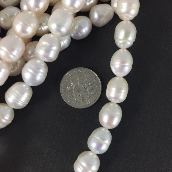 Wholesale Freshwater Pearl Strand 12-13mm Creamy White Round Shape Pearl Wholesale Pearls for Beading and Jewelry Making