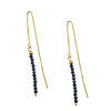 Wholesale Gold Over Sterling Silver Birthstone Row Ear Threads