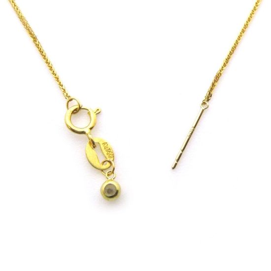Wholesale 18K Solid Yellow Gold Necklace - Adjustable Chain - 18 inches