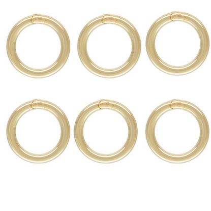 Wholesale 1/20  14K Gold Filled Closed Jump Rings - 20.5 Gauge, 4mm, 5mm or 6mm (20pcs)