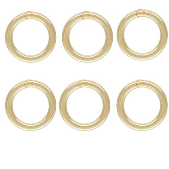 Wholesale 1/20  14K Gold Filled Closed Jump Rings - 20.5 Gauge, 4mm, 5mm or 6mm (20pcs)