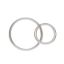 Wholesale Sterling Silver Interlocking Round Connectors - 15mm & 10mm (sold per piece)