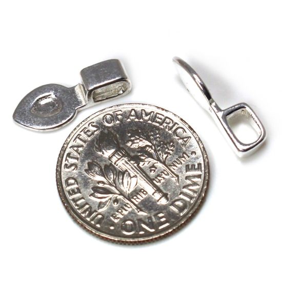 Wholesale 925 Sterling Silver Glue On Bail - 12mm  or 15mm