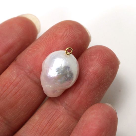 Wholesale 14K Yellow Gold Screw Eye Peg Bail - ( 1 pcs)