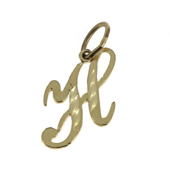 Wholesale 14K yellow gold initial pendant