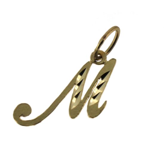 Wholesale 14K yellow gold initial pendant