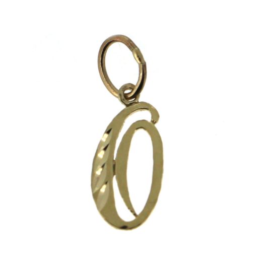 Wholesale 14K yellow gold initial pendant