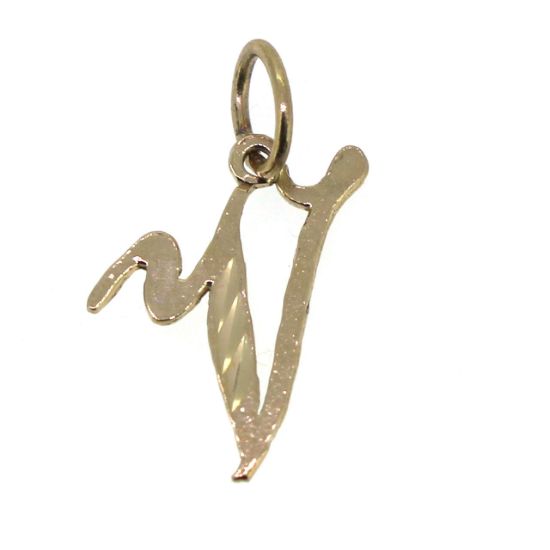 Wholesale 14K yellow gold initial pendant