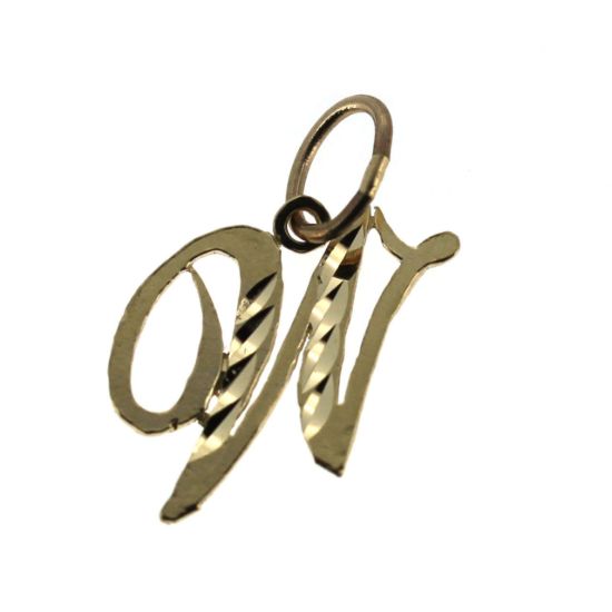 Wholesale 14K yellow gold initial pendant