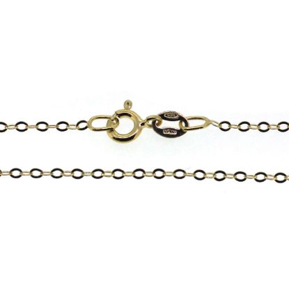 Wholesale Gold over Sterling Silver Light Flat Cable Chain, Wholesale Bulk Necklace Chains