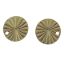 Wholesale Gold over Sterling Silver Textured Round Shape Charm 10mm (1 pc)
