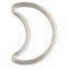 Wholesale Sterling Silver Plain Moon Charm 11mm (1 pc)