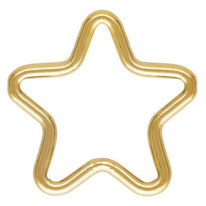 Wholesale 1/20 14k Gold Filled Plain STAR Charms - 10mm  OR 15mm (sold per piece)