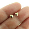 Wholesale 14K Solid Yellow Gold 4mm Heart Post Earring with Screw Back (1 pair)