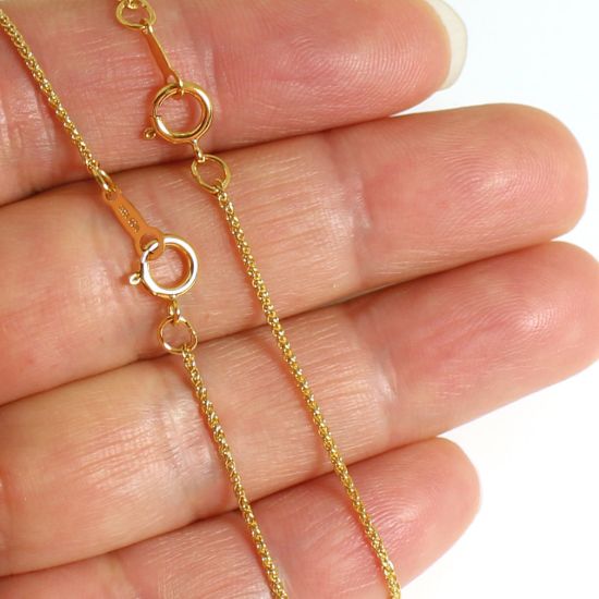 Wholesale 1/20 14K Gold Filled Finished Chain - 1mm Wheat Chain