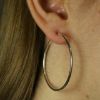 Sterling Silver Earring  Endless Hoops - 1.25X30mm (Sold per pair)