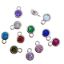 wholesale birthstone cz bezel charm