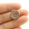 Wholesale 925 Sterling Silver Clasp - No Trigger Round Clasp 15mm 