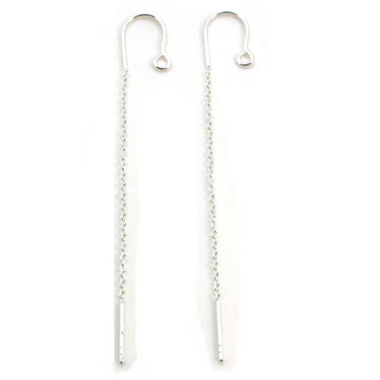 Wholesale 925 Sterling Silver Earring Threader with Hook 