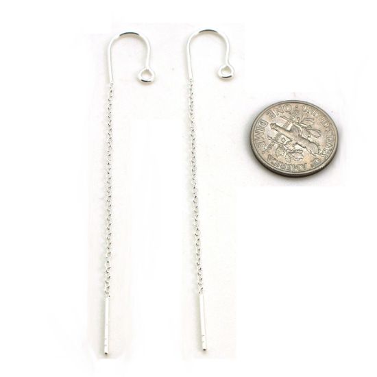 Wholesale 925 Sterling Silver Earring Threader with Hook 