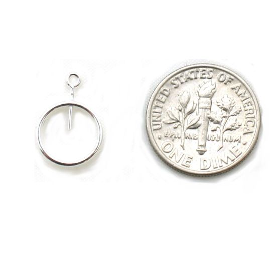 Wholesale Gold over Sterling Silver Bail  with 12mm Ring  for Beads 