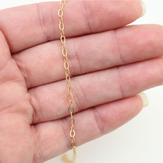 1/20 14K Gold Filled Bulk Chain - 2.6mm Flat Cable Chain