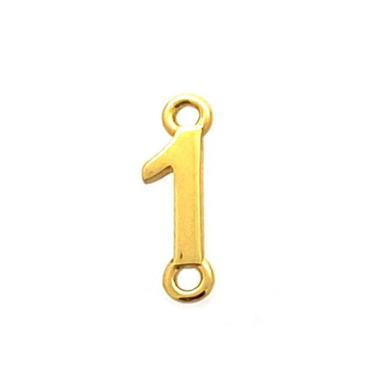 Wholesale Gold over Sterling Silver Number Connectors
