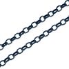 Wholesale Black Oxidized Sterling Silver Bulk Chain - 3.2mm Diamond Cut Rolo Chain (sold per foot) 