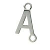 Wholesale Smooth Sterling Silver Letter Connectors, A-Z Letter 5*7mm (1 piece)