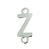 Wholesale Smooth Sterling Silver Letter Connectors, A-Z Letter 5*7mm (1 piece)