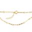 Wholesale 1/20 Gold Filled Finished Adjustable Chain Bracelet and Anklet- Textured Dapped Bar Chain