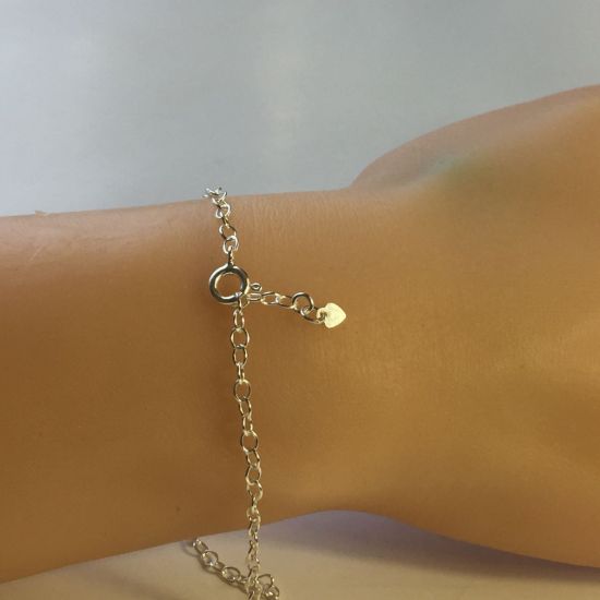 Wholesale Sterling Silver Basic Adjustable Chain Anklet and Bracelet- Round Oval Cable Chain