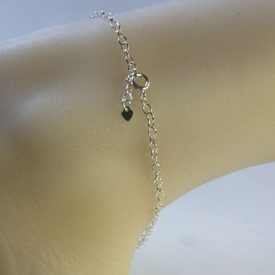 Wholesale Sterling Silver Basic Adjustable Chain Anklet and Bracelet- Round Oval Cable Chain