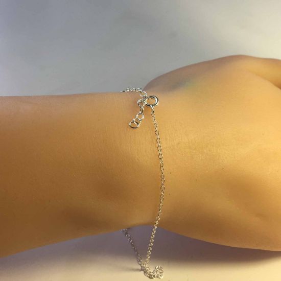 Wholesale Sterling Silver Basic Adjustable Chain Anklet and Bracelet- Small Round Cable Chain