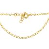 Wholesale Gold over Sterling Silver Finished Adjustable Chain Bracelet and Anklet with Extender - Strong Cable Chain