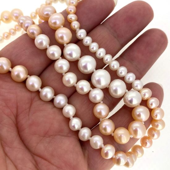 Wholesale High End Freshwater Mixed Color  Pearls Long Necklace 35" -Grade AAAA 