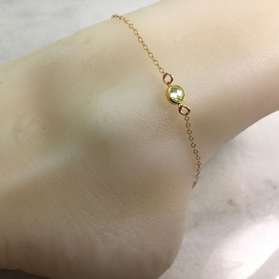 Wholesale 14K gold filled birthstone Necklace, Anklet or Bracelet 
